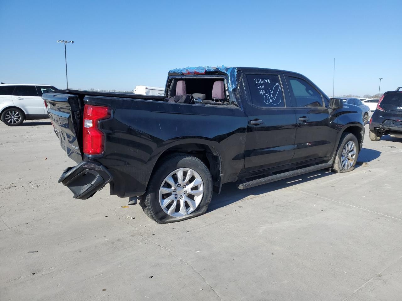 2022 Chevrolet Silverado VIN 3GCPWBEK6NG216148 Copart auction photo, rear end damage thumbnail 3