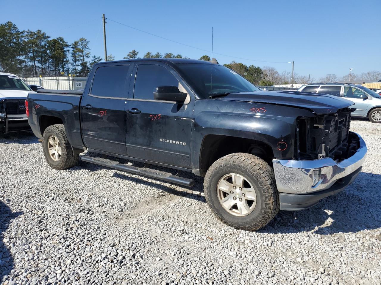 2018 Chevrolet Silverado VIN 3GCUKREC3JG490496 Copart auction photo, front end / rear end damage thumbnail 4