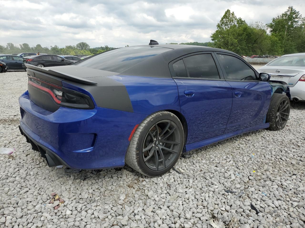 2019 Dodge Charger VIN 2C3CDXGJ9KH736009 Copart auction photo, front end damage thumbnail 3