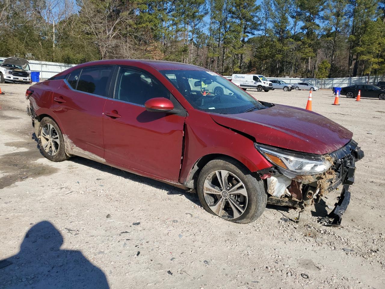 2021 Nissan Sentra VIN 3N1AB8CV4MY235214 Copart auction photo, front end / rear end damage thumbnail 4