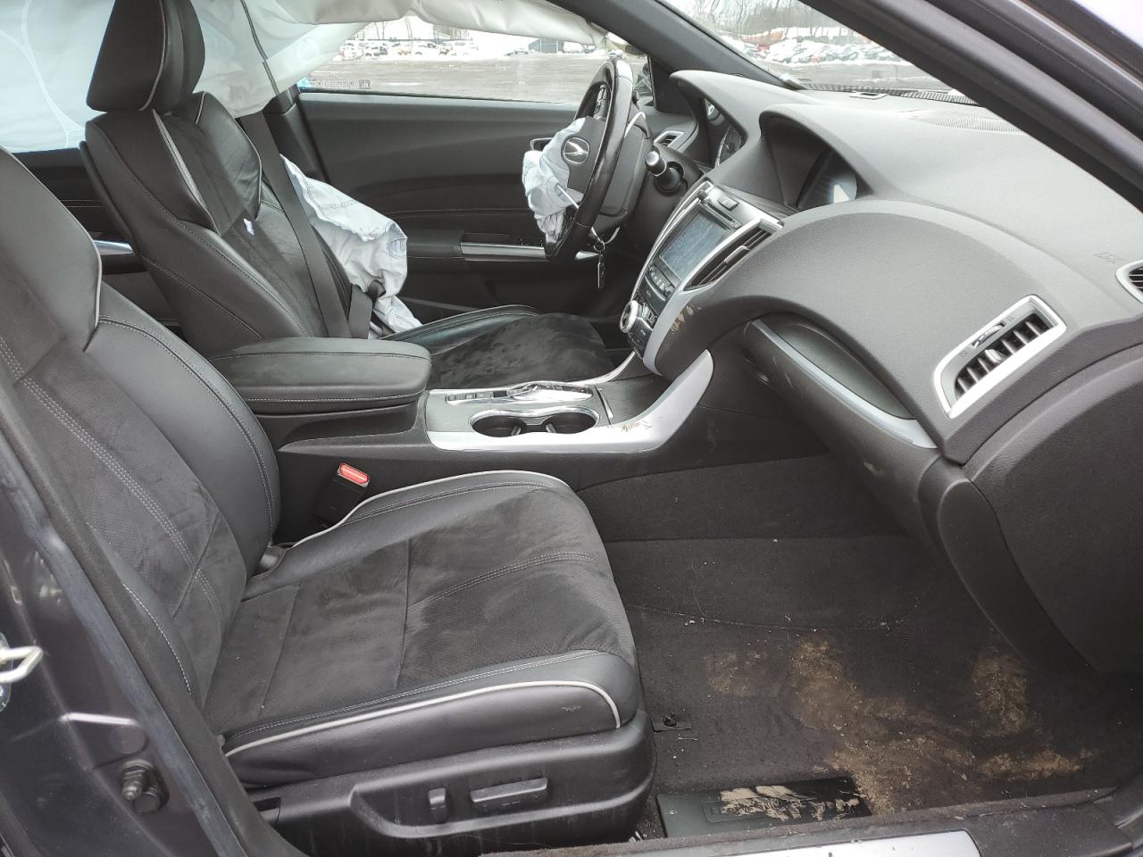 2020 Acura TLX VIN 19UUB3F6XLA002864 Copart auction photo, front end / side damage thumbnail 7