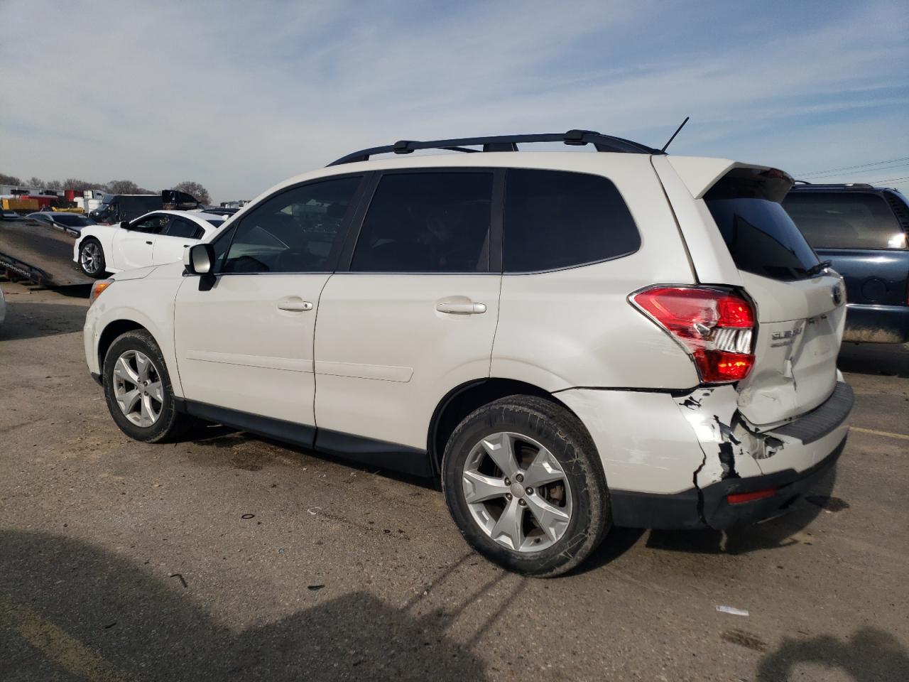 2015 Subaru Forester VIN JF2SJAKC5FH841956 Copart auction photo, rear end damage thumbnail 2