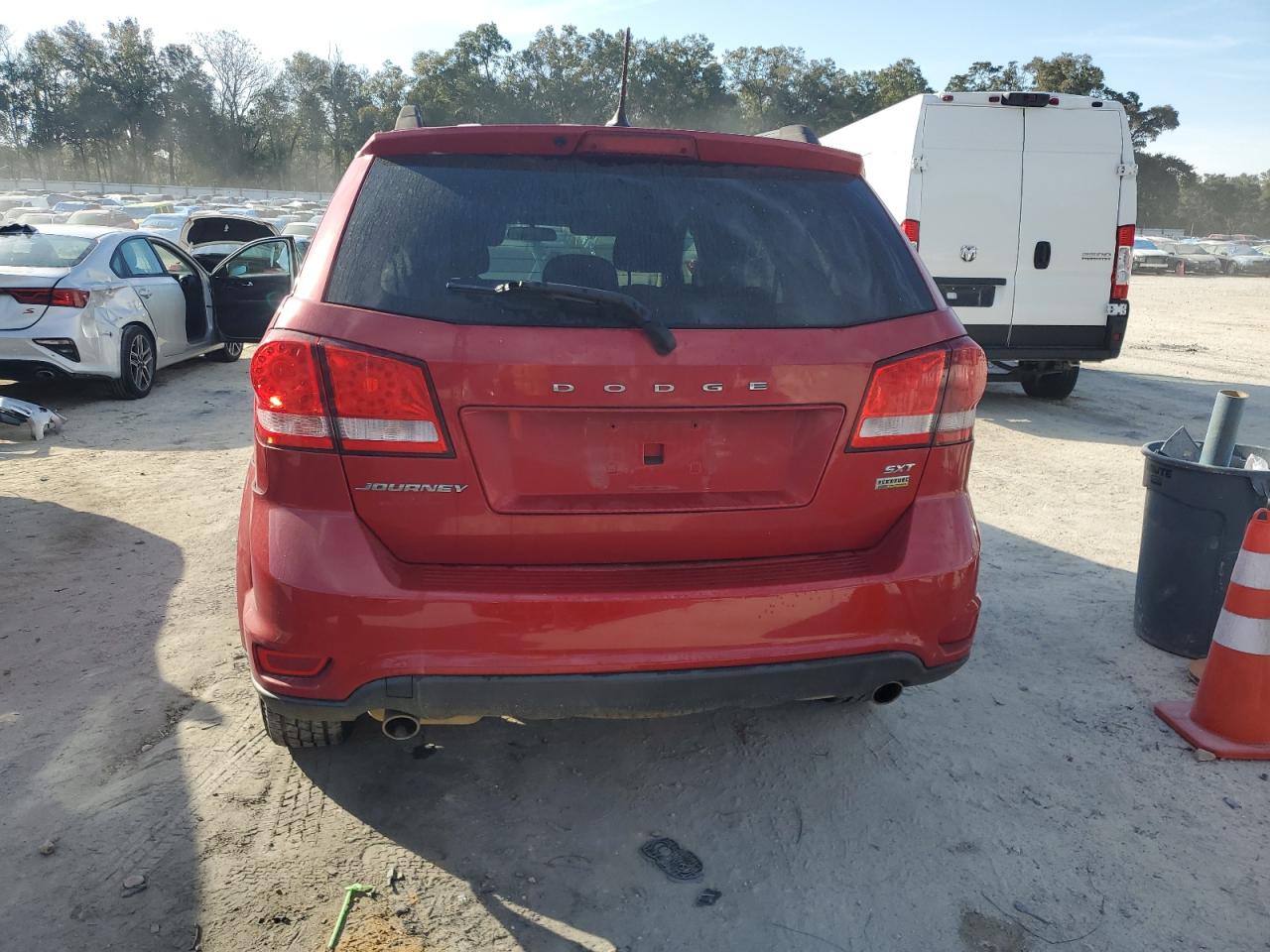 2016 Dodge Journey VIN 3C4PDCBG0GT100496 Copart auction photo, side damage thumbnail 6