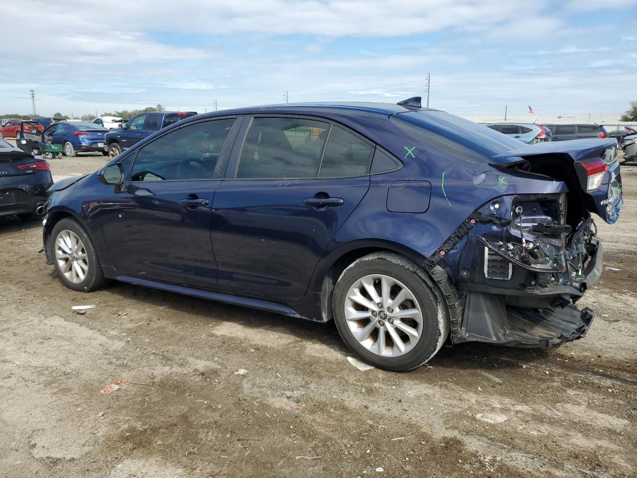 2021 Toyota Corolla VIN JTDVPMAE2MJ122927 Copart auction photo, front end / rear end damage thumbnail 2