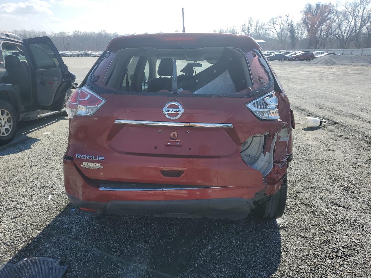 2015 Nissan Rogue VIN 5N1AT2MT1FC833384 Copart auction photo, rear end damage thumbnail 6