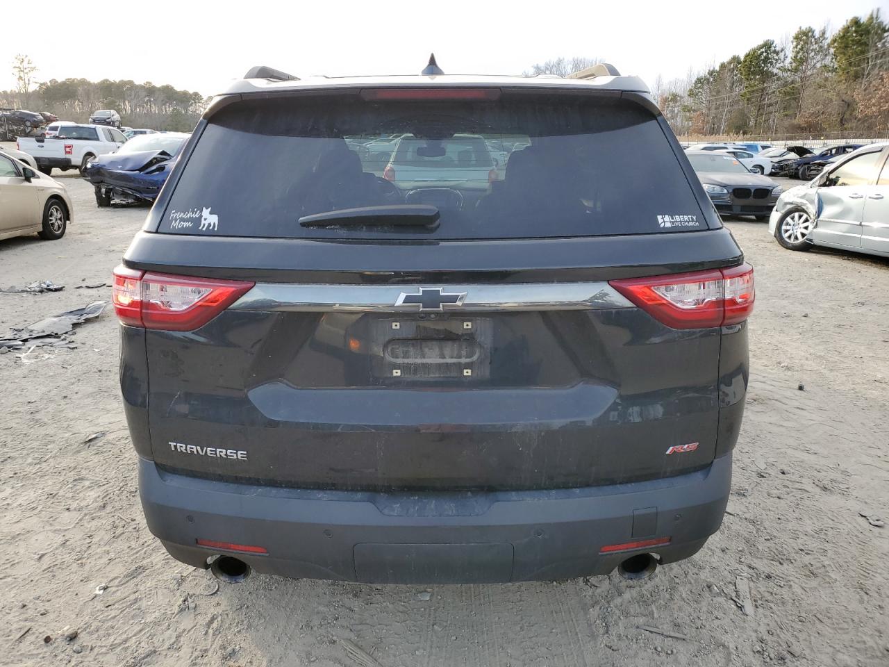 2019 Chevrolet Traverse VIN 1GNERJKX7KJ242574 Copart auction photo, side / front end damage thumbnail 6