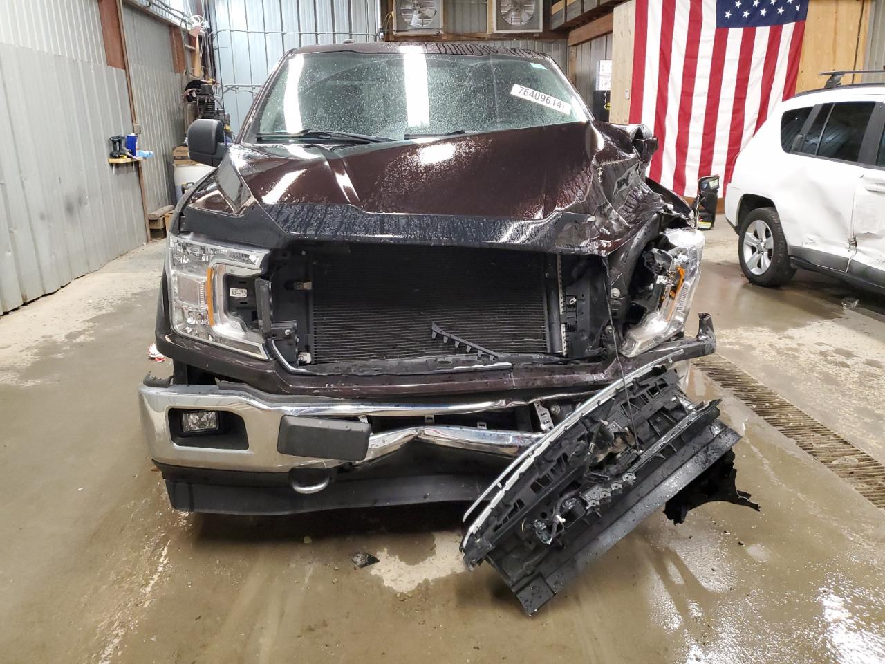 2018 Ford F-150 VIN 1FTEX1EP8JFB97687 Copart auction photo, front end damage thumbnail 5