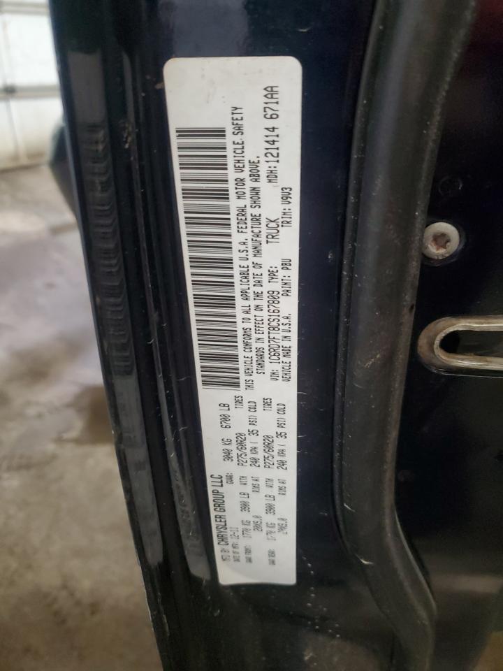 2012 Dodge RAM VIN 1C6RD7FT8CS167809 Copart auction photo, front end / side damage thumbnail 13