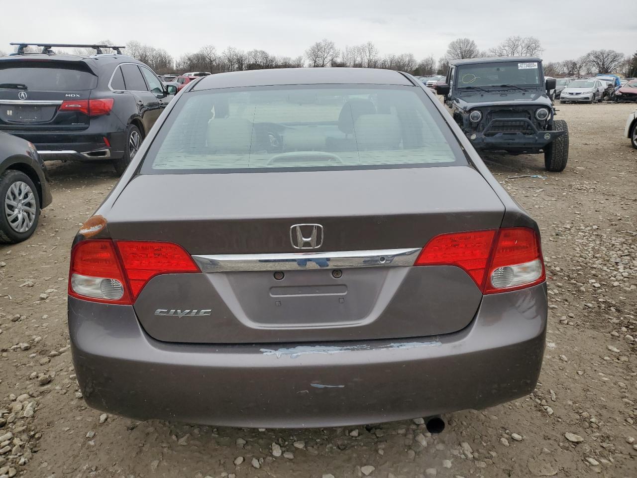 2009 Honda Civic VIN 19XFA16569E050681 Copart auction photo, front end / side damage thumbnail 6