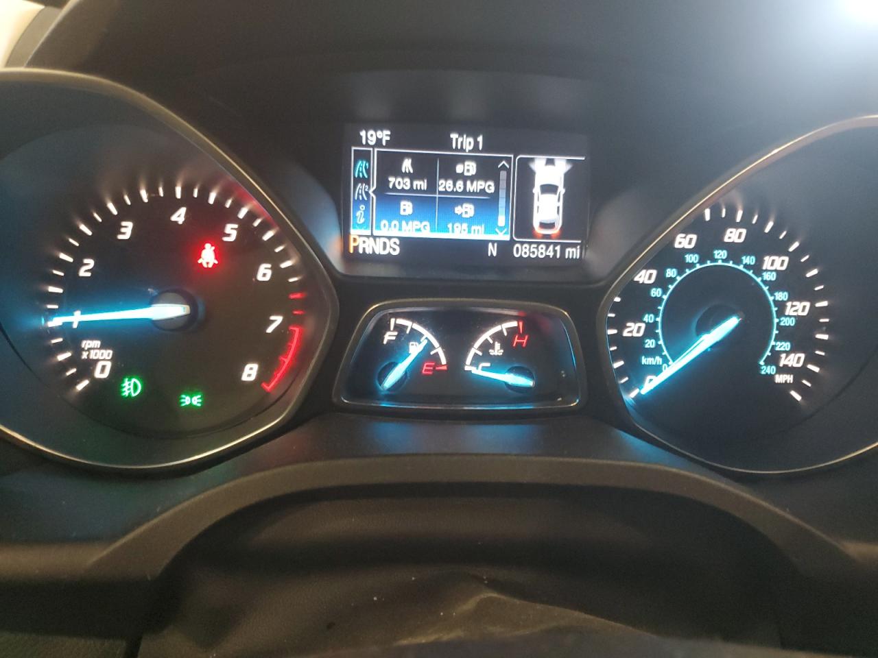 2014 Ford Escape VIN 1FMCU0GXXEUB00901 Copart auction photo, front end damage thumbnail 9