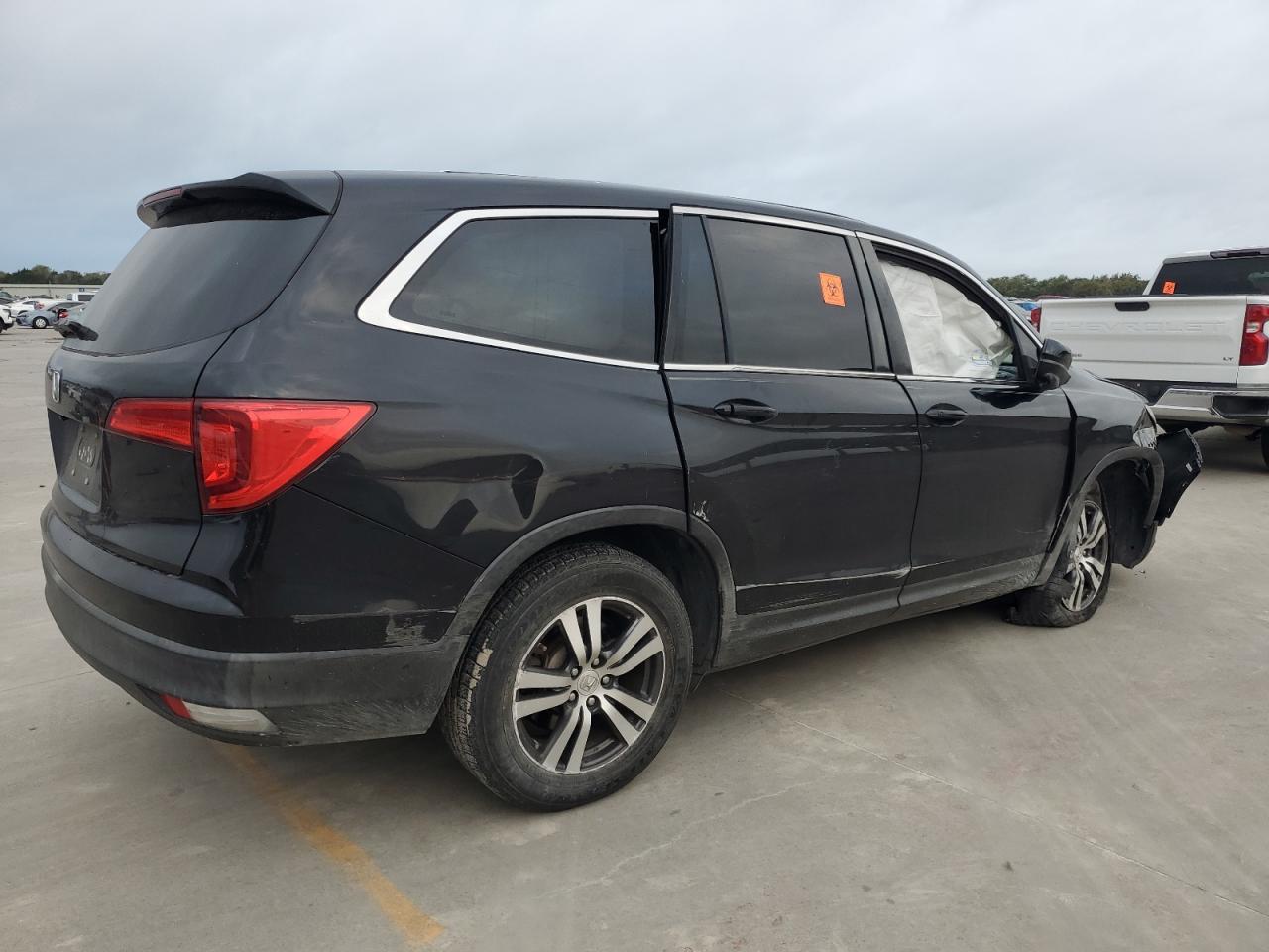2016 Honda Pilot VIN 5FNYF5H84GB022216 Copart auction photo, front end / side damage thumbnail 3