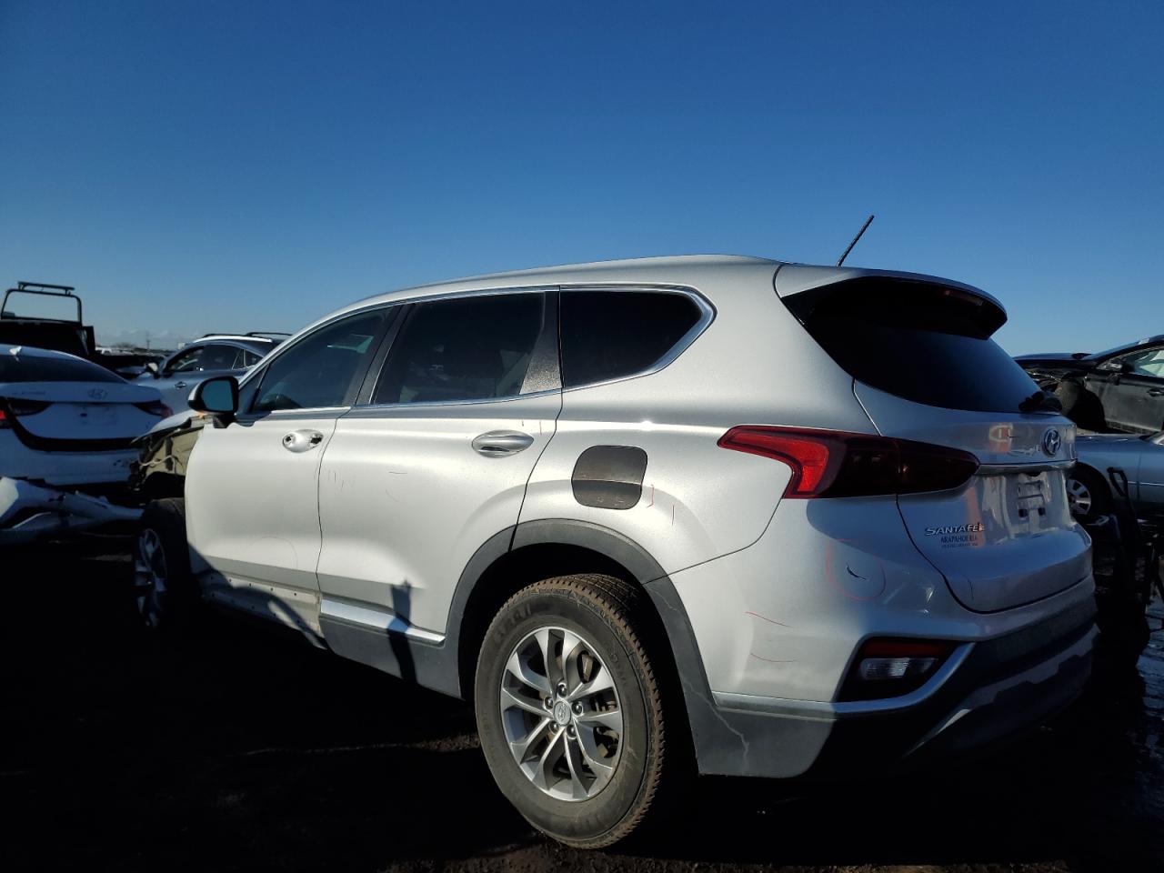 2019 Hyundai Santa Fe VIN 5NMS2CAD9KH088538 Copart auction photo, all over damage thumbnail 2