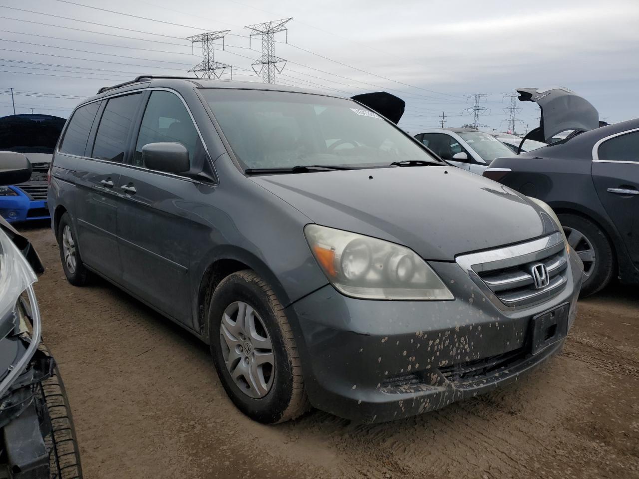 2007 Honda Odyssey VIN 5FNRL38797B097051 Copart auction photo, rear end / minor dent/scratches damage thumbnail 4