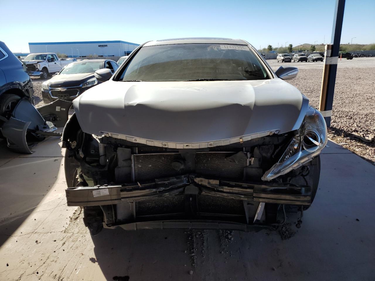 2011 Hyundai Sonata VIN 5NPEC4AC7BH150397 Copart auction photo, front end / side damage thumbnail 5