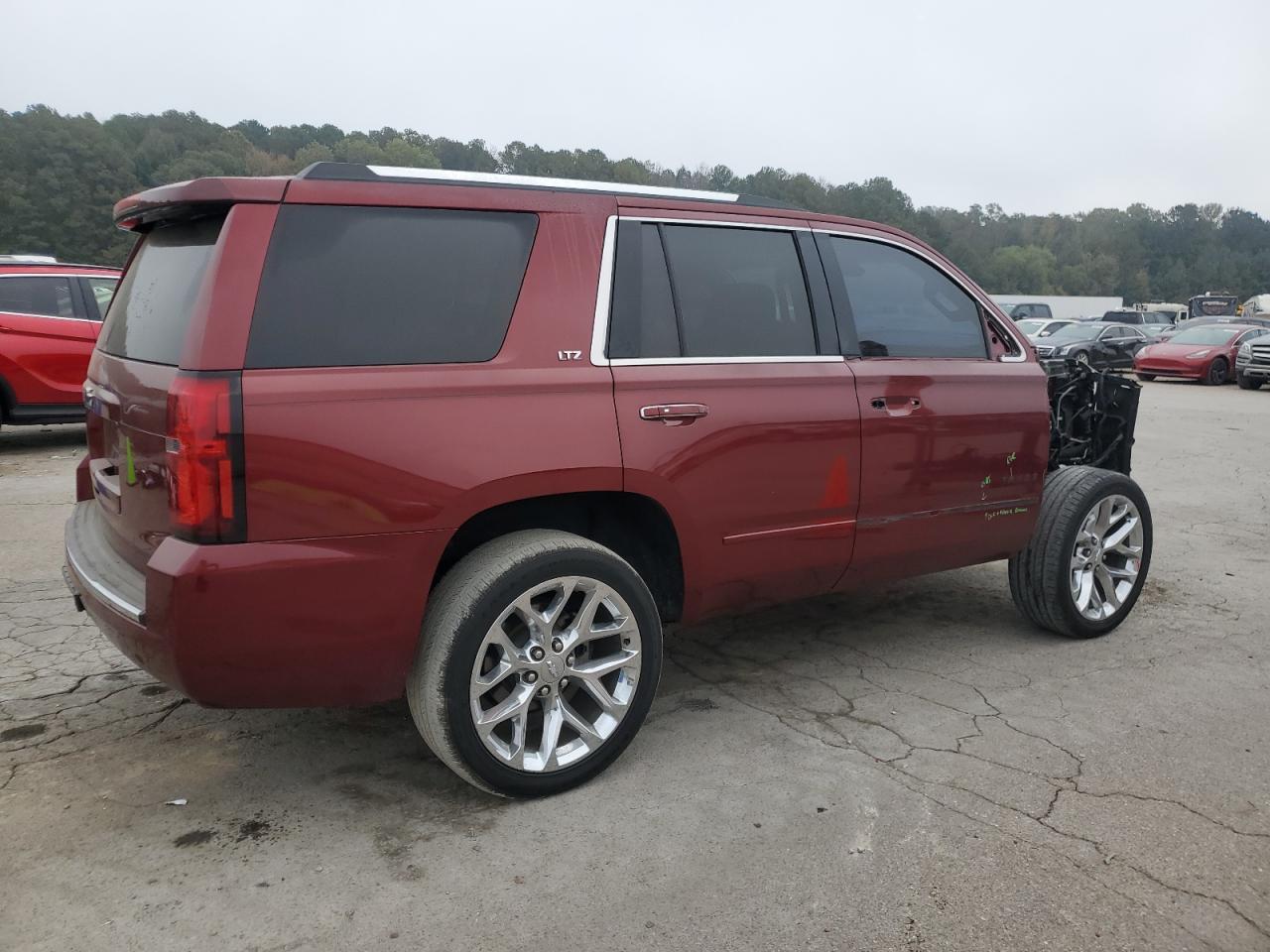 2016 Chevrolet Tahoe VIN 1GNSKCKC1GR219994 Copart auction photo, front end / side damage thumbnail 3