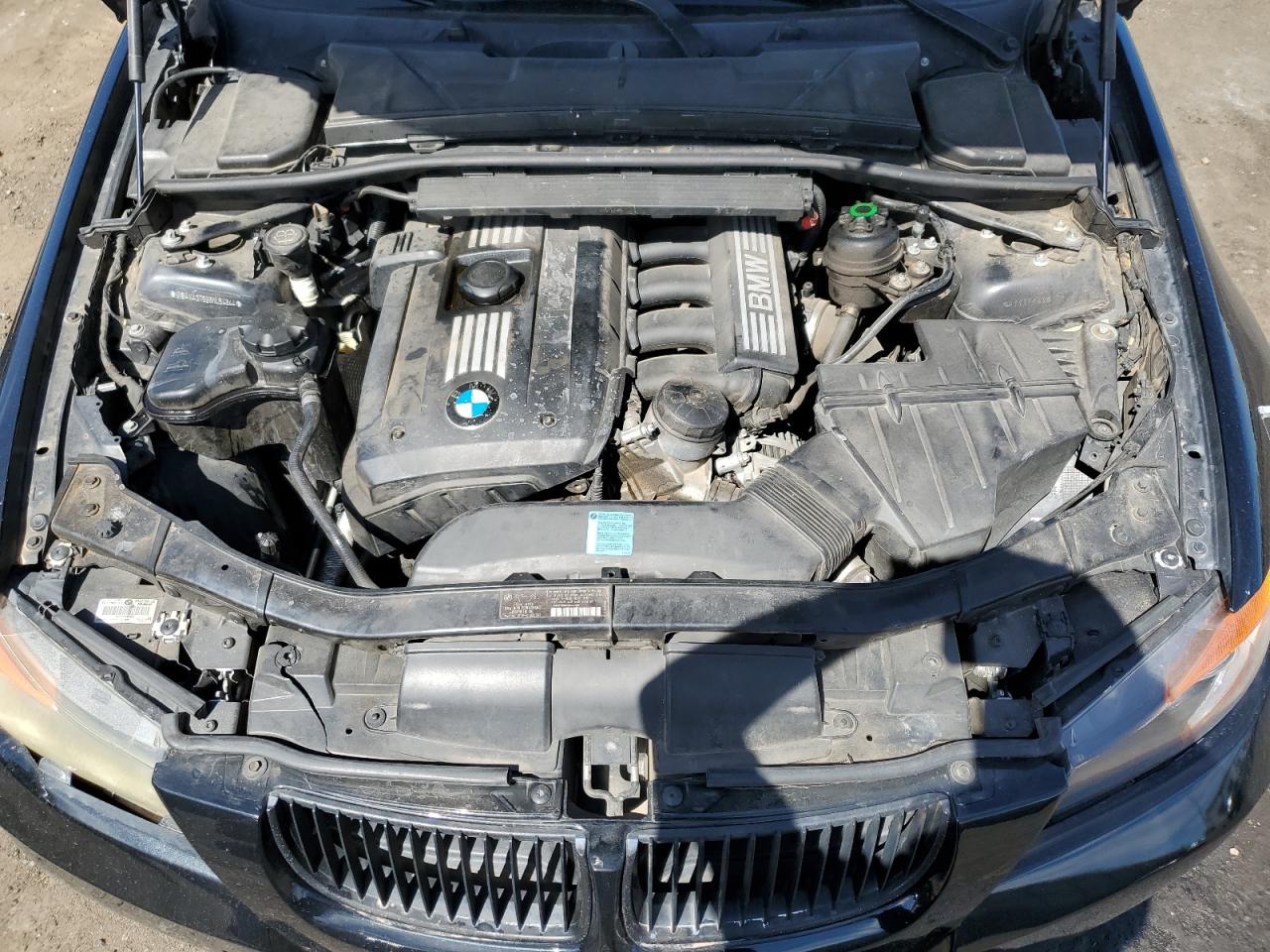 2008 BMW 3er VIN WBAVA37598NL54844 Copart auction photo, side / front end damage thumbnail 11