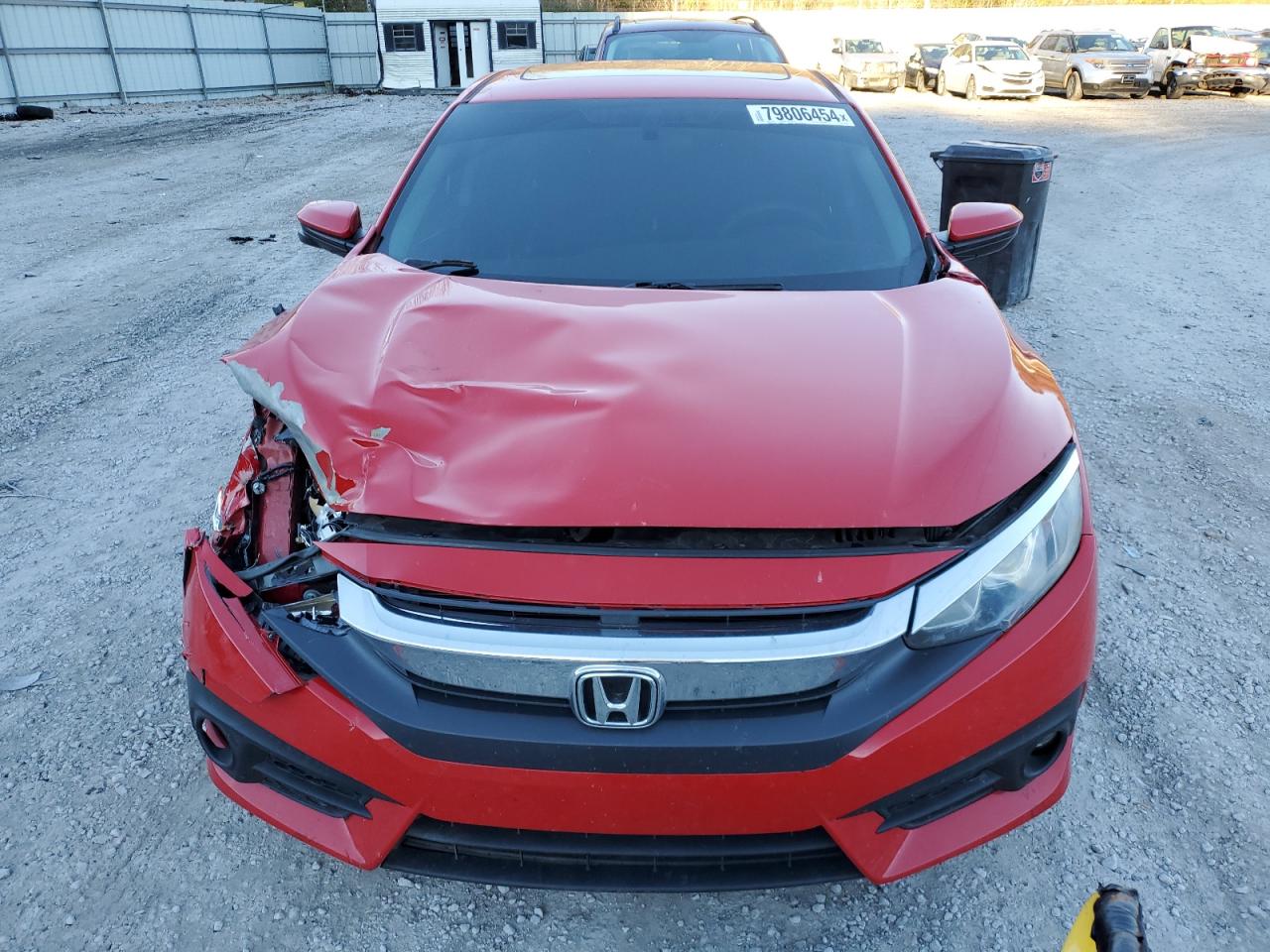 2017 Honda Civic VIN 2HGFC1F38HH651622 Copart auction photo, front end / side damage thumbnail 5
