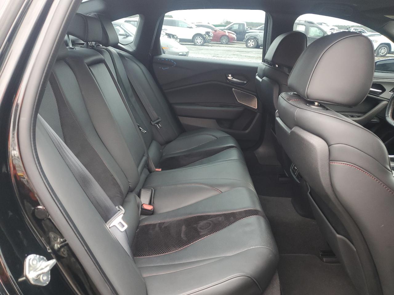 2021 Acura TLX VIN 19UUB6F57MA003321 Copart auction photo, side damage thumbnail 10