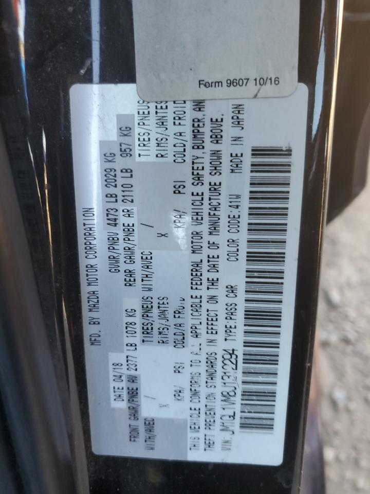 2018 Mazda 6 VIN JM1GL1VM8J1312294 Copart auction photo, side damage thumbnail 12