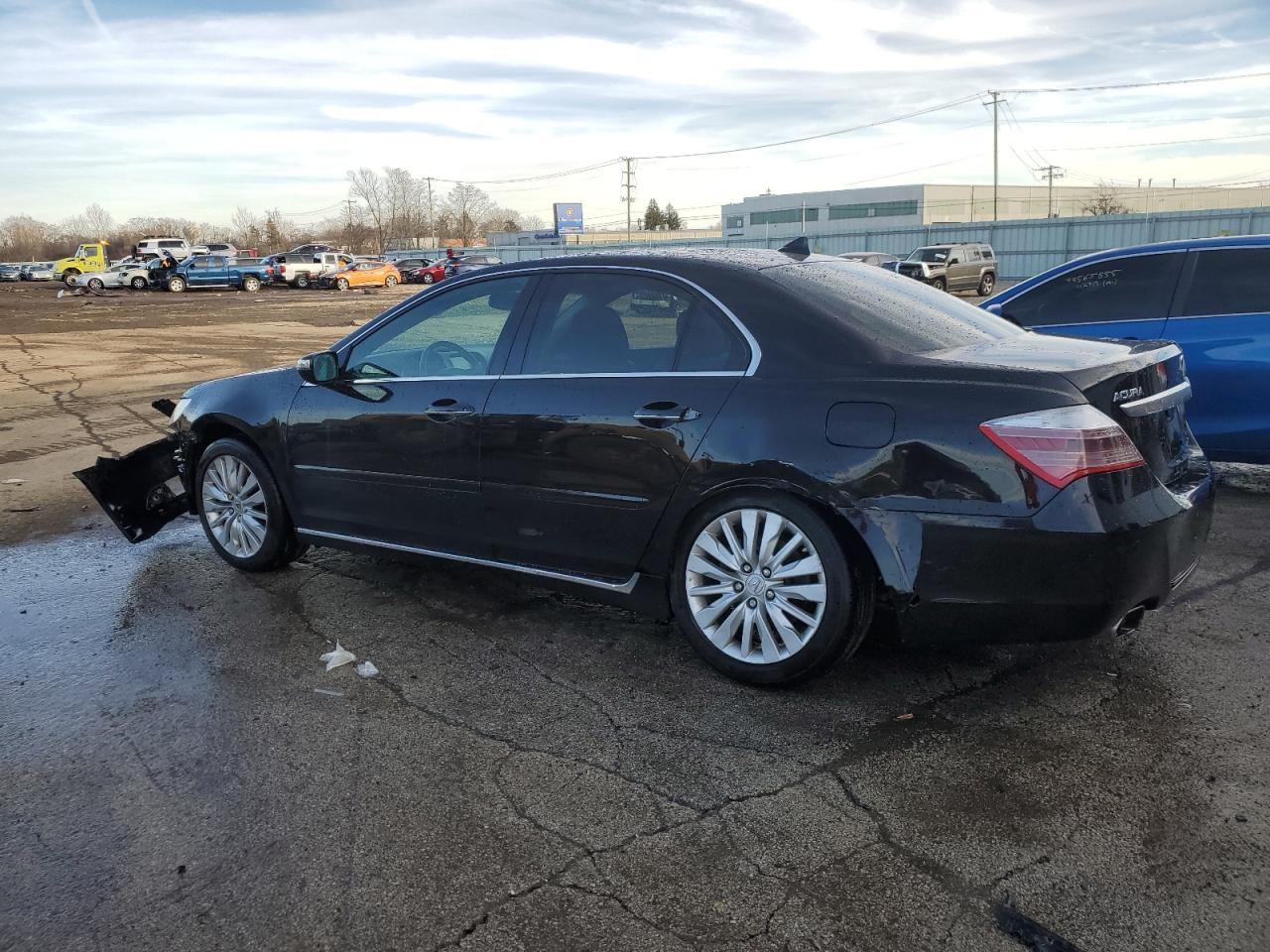 2011 Acura RL VIN JH4KB2F68BC000497 Copart auction photo, front end / side damage thumbnail 2