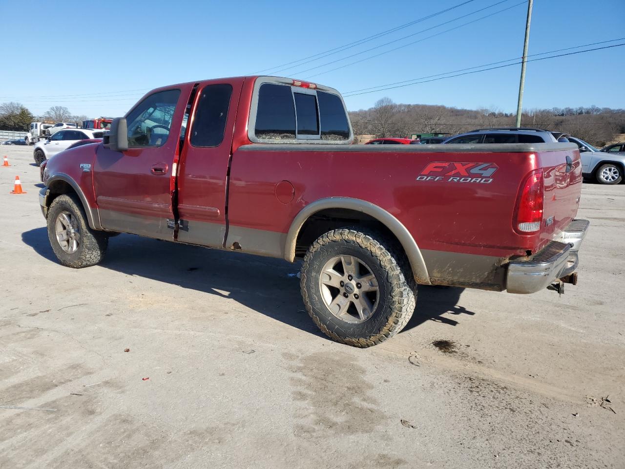 2002 Ford F-150 VIN 1FTRX18L52NB17554 Copart auction photo, side damage thumbnail 2