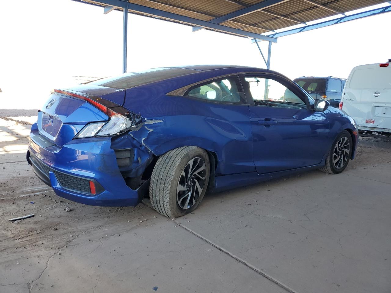 2018 Honda Civic VIN 2HGFC4B01JH305141 Copart auction photo, rear end damage thumbnail 3