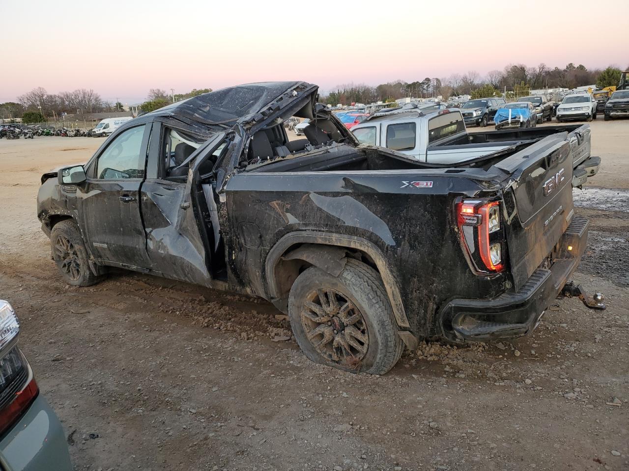 2021 GMC Sierra VIN 3GTU9CED9MG465561 Copart auction photo, all over damage thumbnail 2