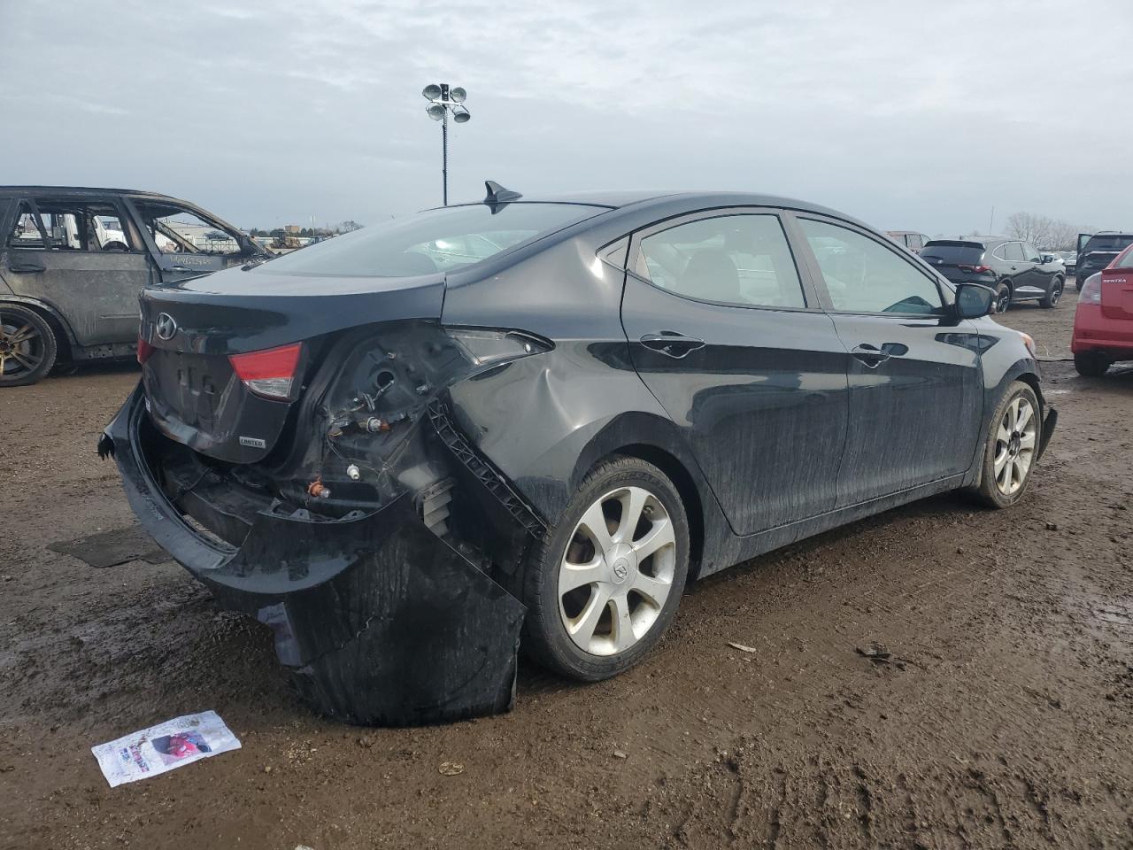 2012 Hyundai Elantra VIN 5NPDH4AE3CH144290 Copart auction photo, rear end / front end damage thumbnail 3