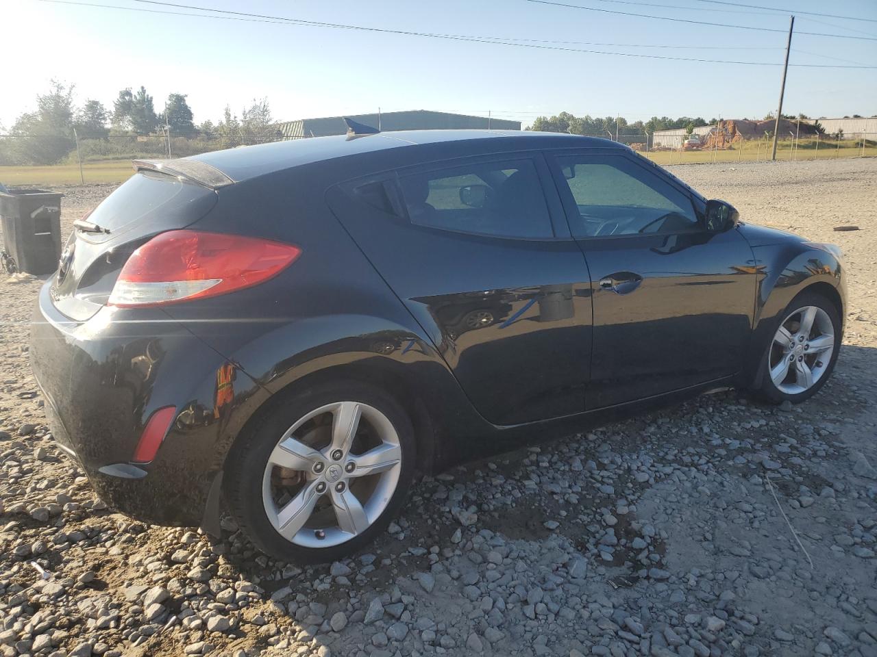 2014 Hyundai Veloster VIN KMHTC6AD8EU195754 Copart auction photo, rear end / mechanical damage thumbnail 3