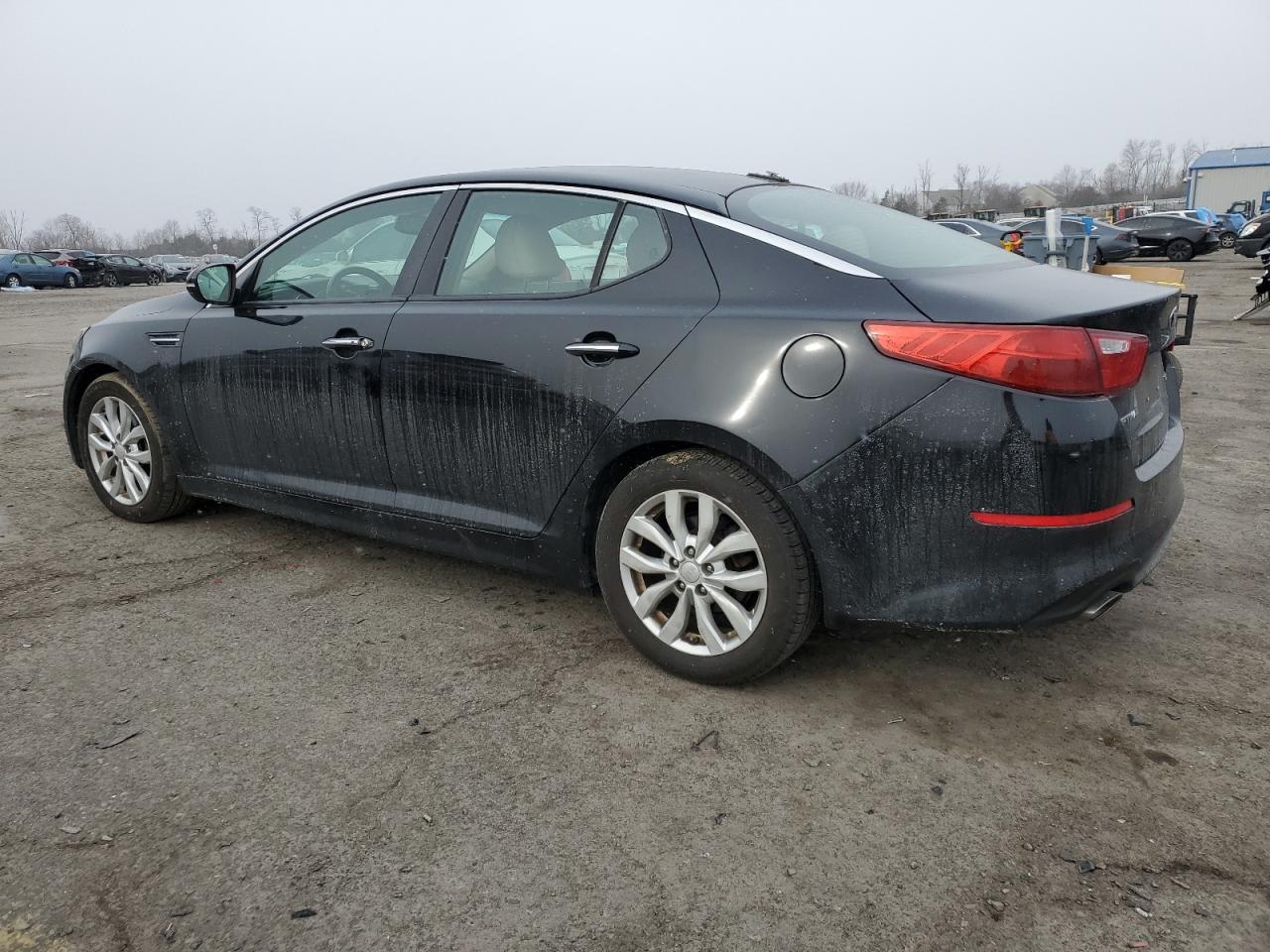 2014 KIA Optima VIN 5XXGN4A79EG334519 Copart auction photo, side / front end damage thumbnail 2