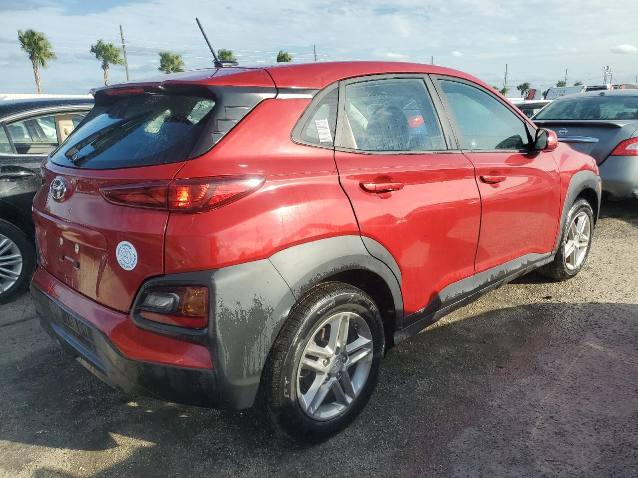 2019 Hyundai Kona VIN KM8K12AA6KU196252 Copart auction photo, water/flood damage thumbnail 3
