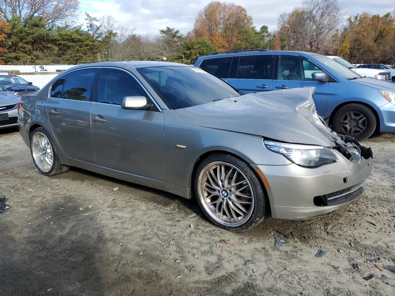 2008 BMW 5er VIN WBANU53558CT15978 Copart auction photo, front end damage thumbnail 4