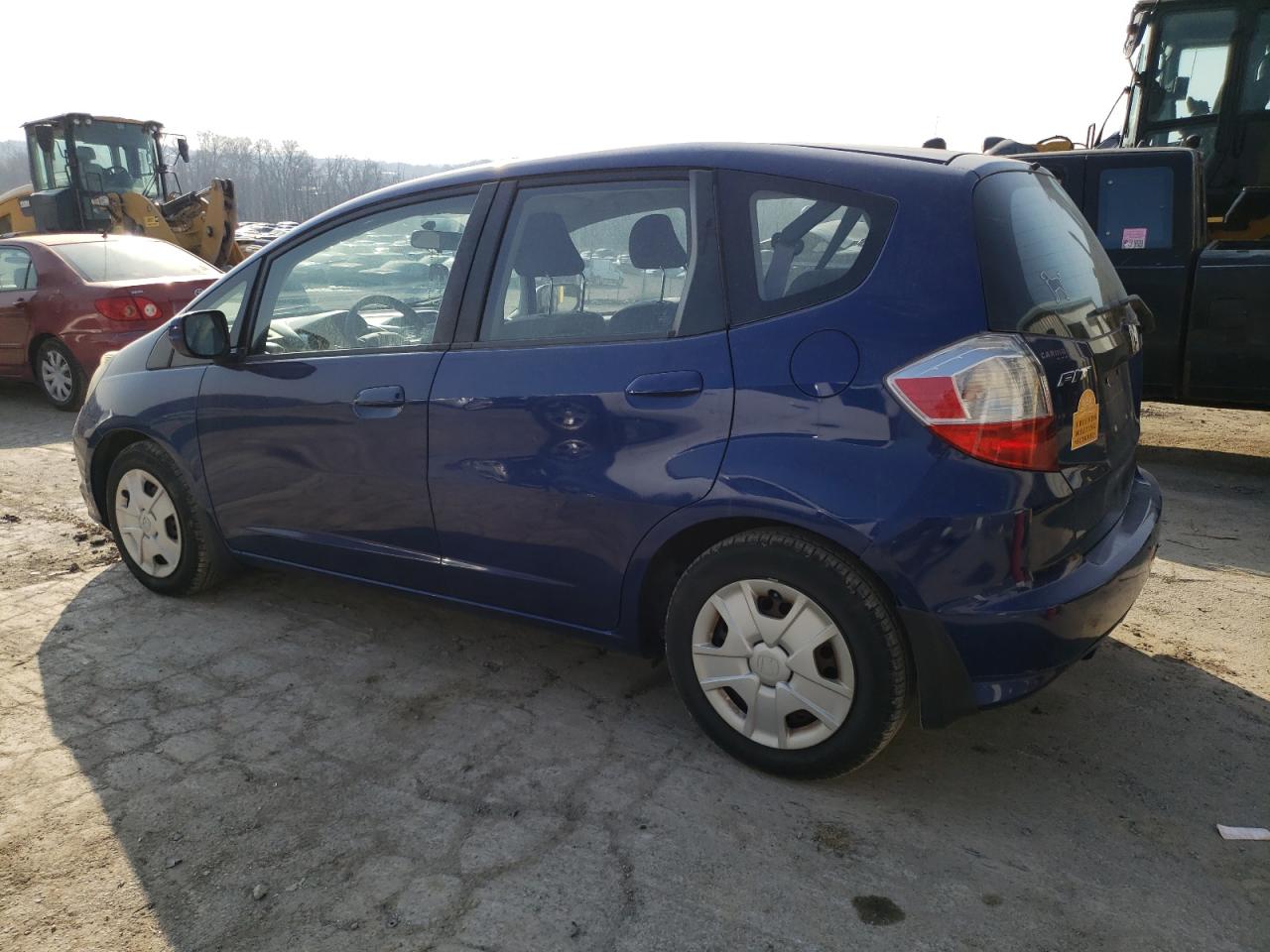 2013 Honda Fit VIN JHMGE8H37DC047090 Copart auction photo, side damage thumbnail 2