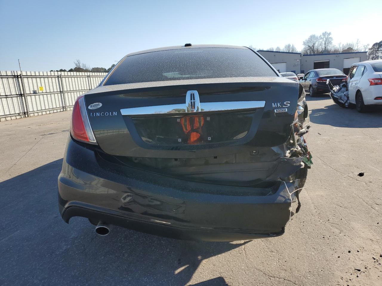 2011 Lincoln MKS VIN 1LNHL9DR6BG609008 Copart auction photo, rear end / side damage thumbnail 6