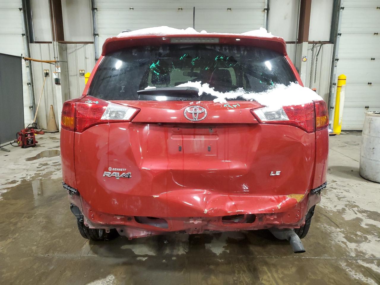 2014 Toyota RAV 4 VIN JTMZFREVXED033280 Copart auction photo, rear end / front end damage thumbnail 6