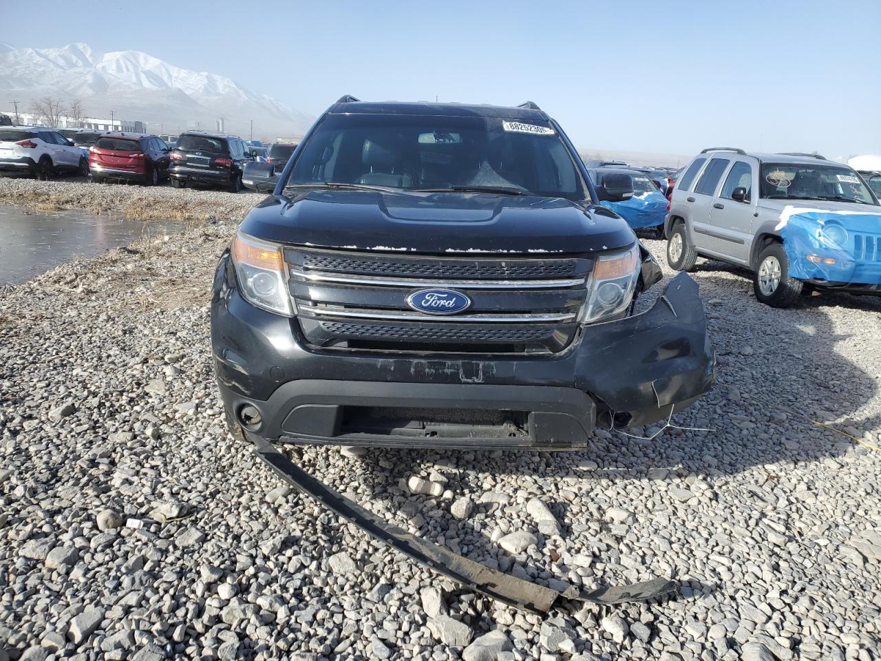 2013 Ford Explorer VIN 1FM5K8F87DGB79917 Copart auction photo, side / front end damage thumbnail 5