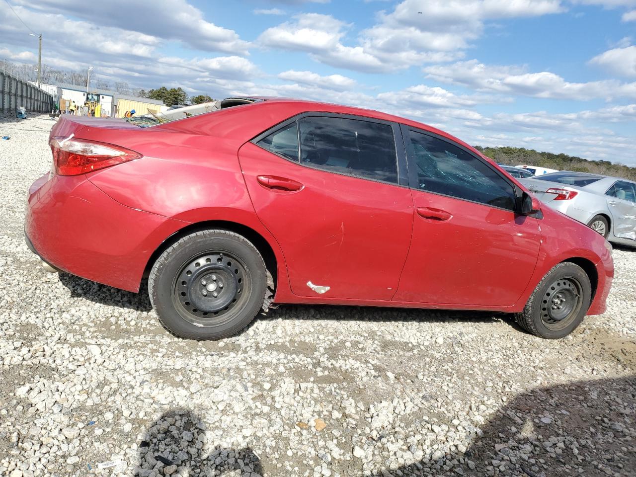 2017 Toyota Corolla VIN 5YFBURHE1HP711466 Copart auction photo, top/roof / front end damage thumbnail 3