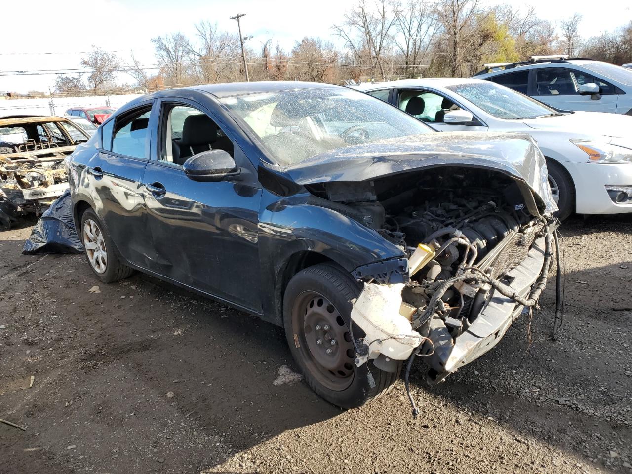 2012 Mazda 3 VIN JM1BL1UG9C1518118 Copart auction photo, all over damage thumbnail 4