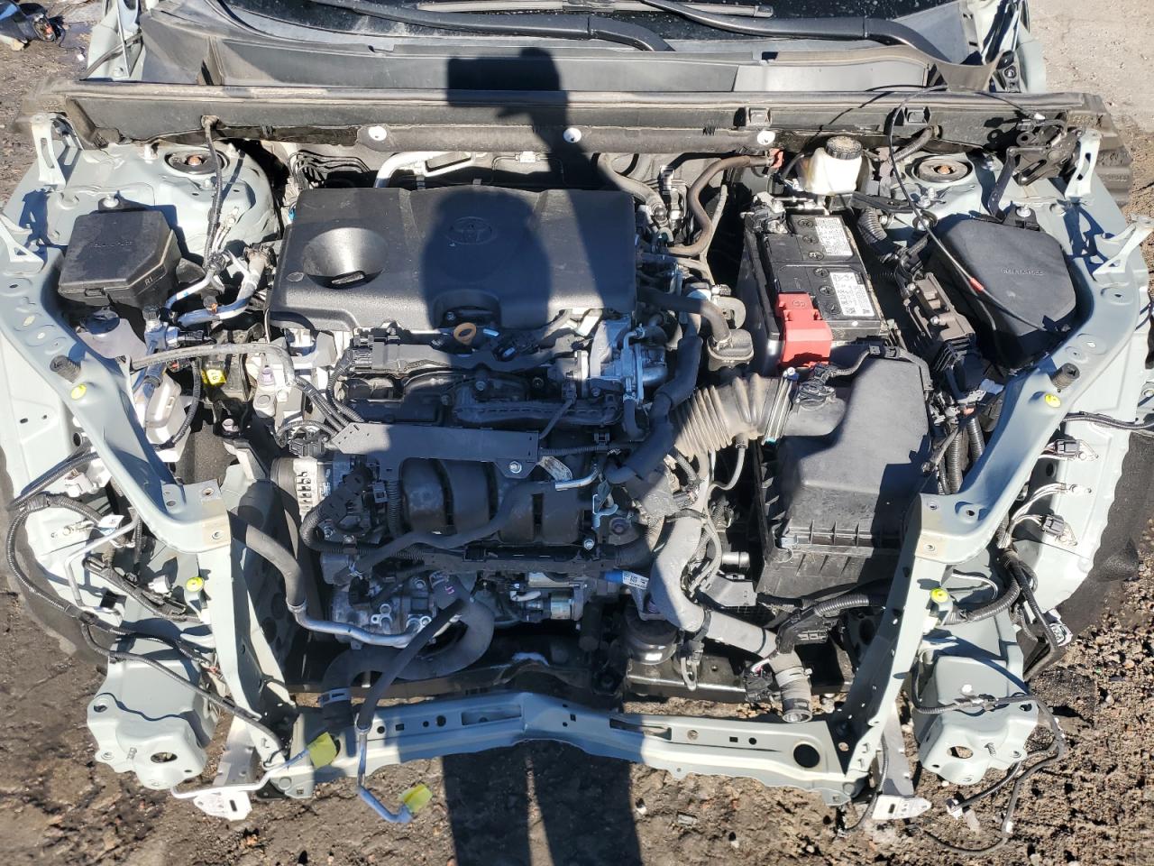 2021 Toyota RAV 4 VIN 2T3P1RFV4MW182385 Copart auction photo, front end / side damage thumbnail 12