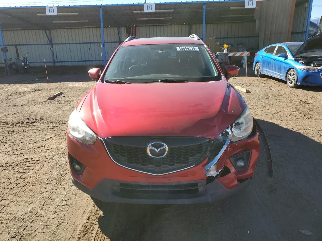 2015 Mazda CX-5 VIN JM3KE4DYXF0537699 Copart auction photo, rear end / front end damage thumbnail 5