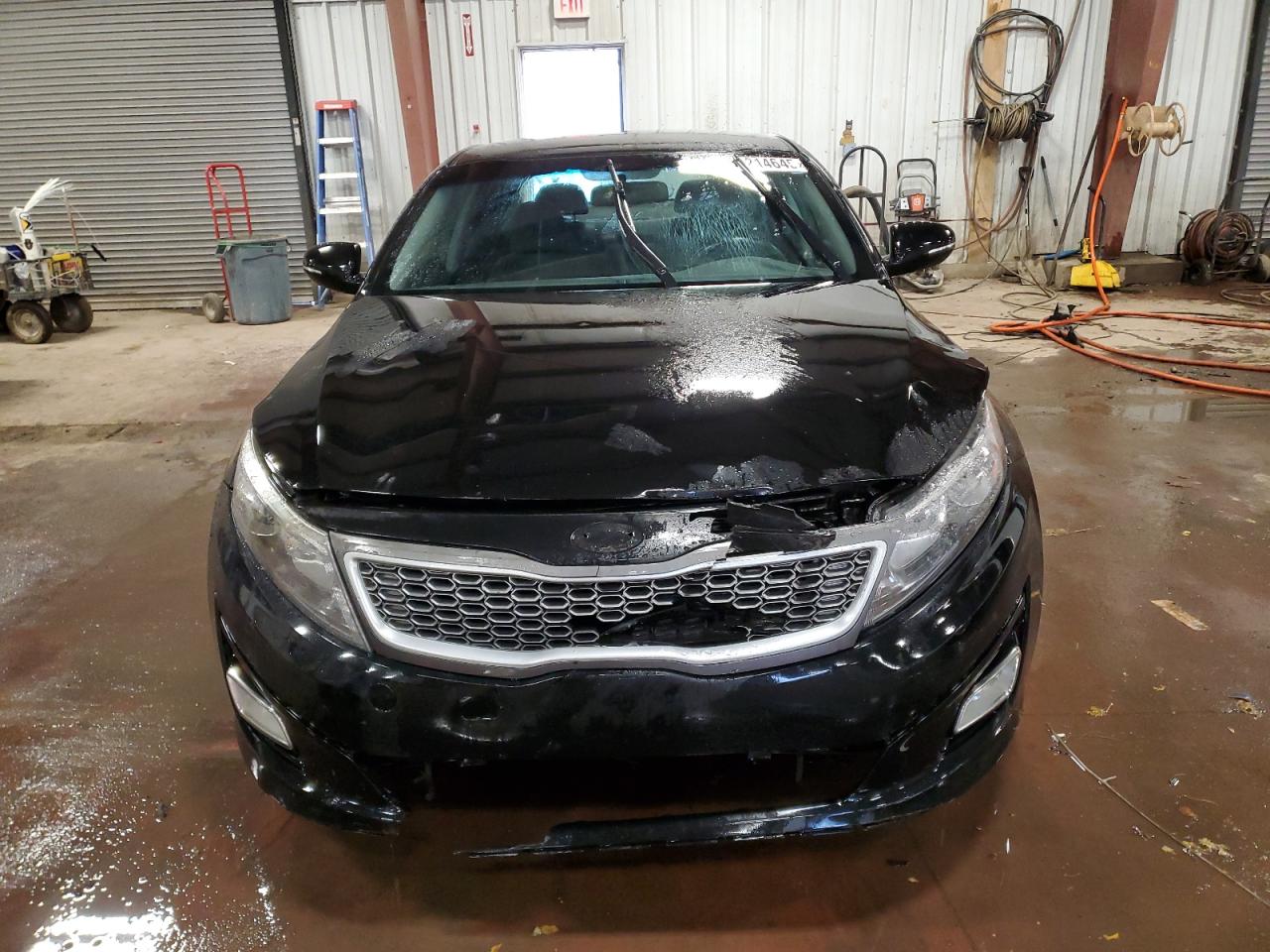 2015 KIA Optima VIN KNAGM4AD3F5088367 Copart auction photo, front end / side damage thumbnail 5