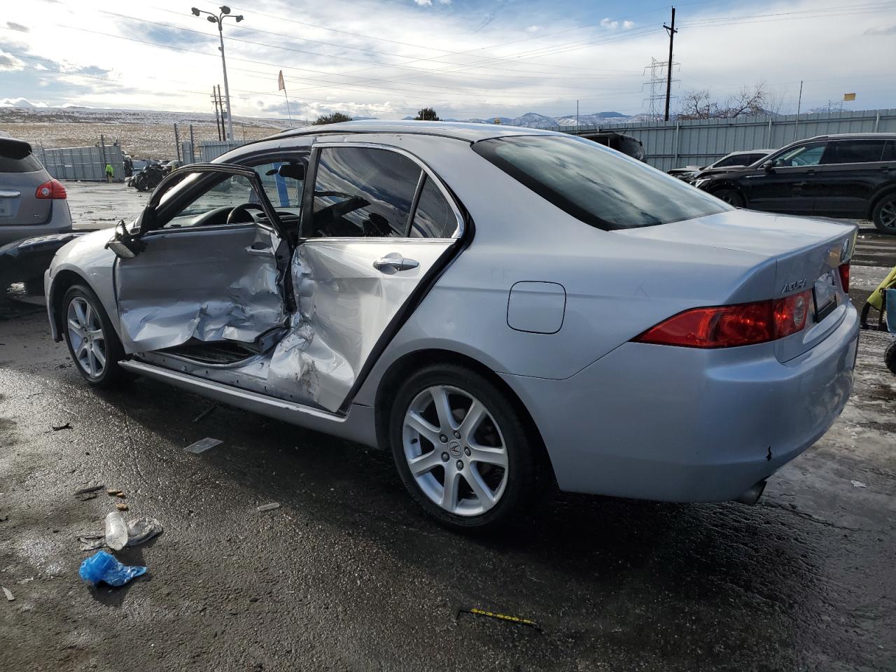 2004 Acura TSX VIN JH4CL96984C000104 Copart auction photo, side damage thumbnail 2