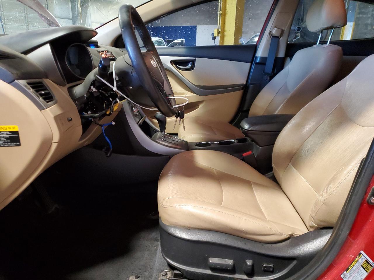 2013 Hyundai Elantra VIN KMHDH4AEXDU782667 Copart auction photo, vandalism / side damage thumbnail 7