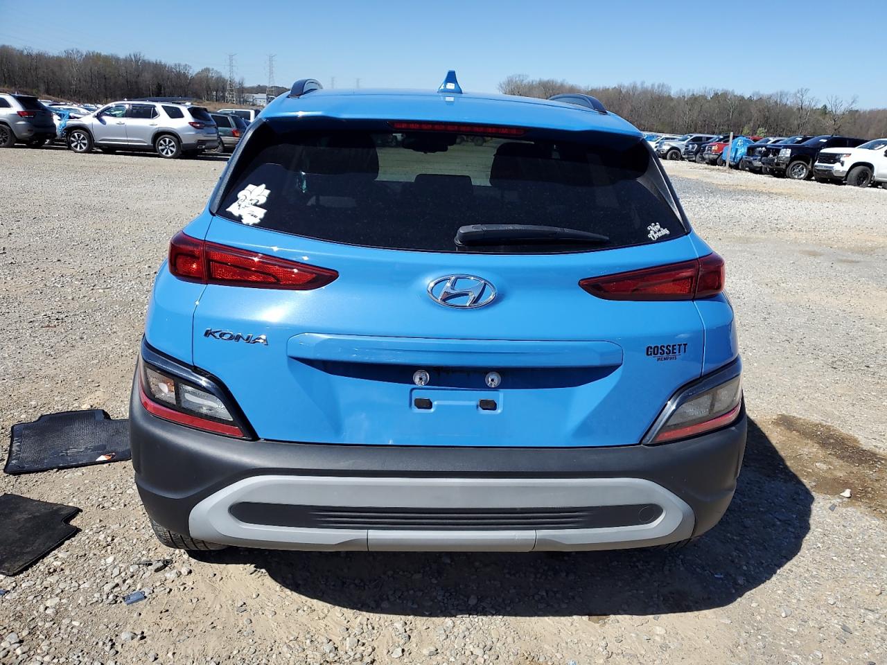 2022 Hyundai Kona VIN KM8K62AB9NU926167 Copart auction photo, side damage thumbnail 6