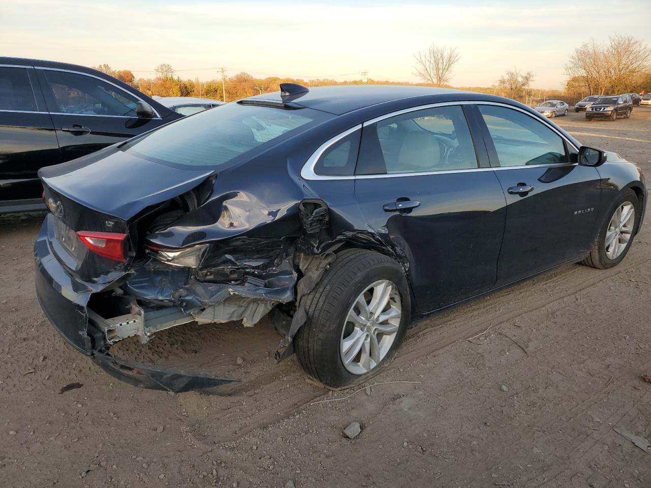 2018 Chevrolet Malibu VIN 1G1ZD5ST1JF199471 Copart auction photo, rear end / undercarriage damage thumbnail 3