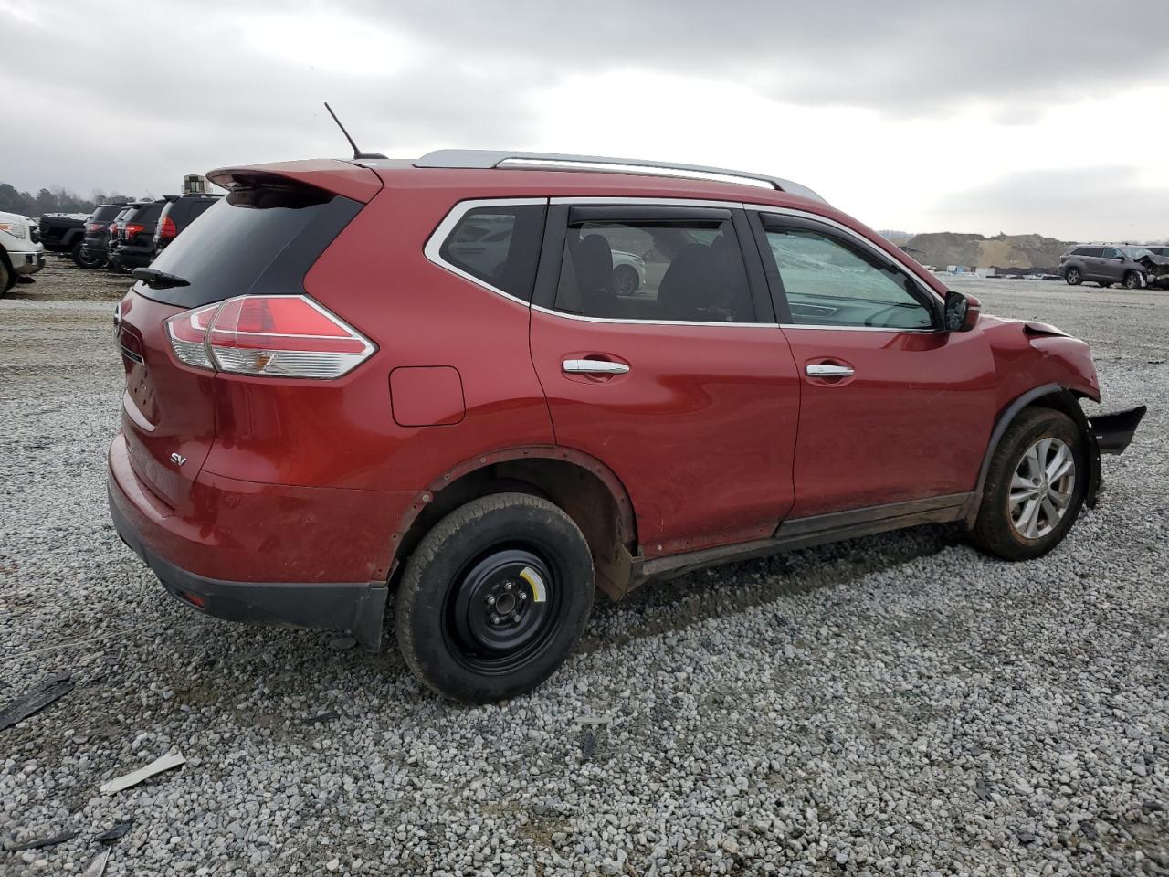 2015 Nissan Rogue VIN KNMAT2MTXFP576173 Copart auction photo, all over damage thumbnail 3