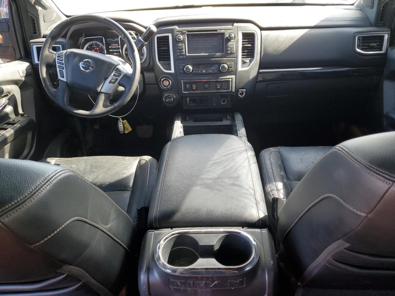 2018 Nissan Titan VIN 1N6BA1F4XJN541595 Copart auction photo, rear end / side damage thumbnail 8