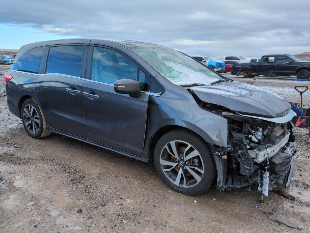 2021 Honda Odyssey VIN 5FNRL6H81MB005579 Copart auction photo, front end damage thumbnail 4