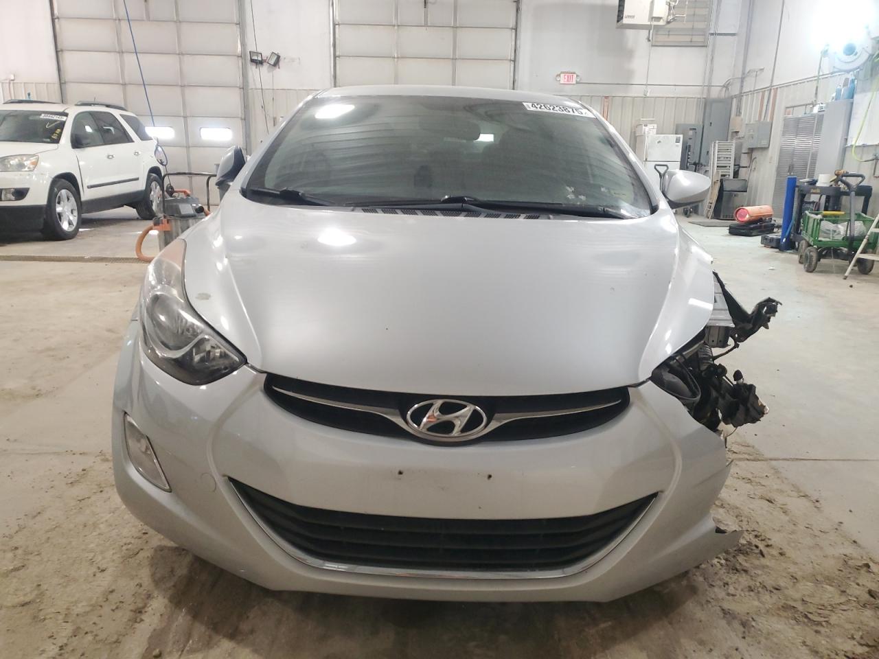 2013 Hyundai Elantra VIN 5NPDH4AE0DH168337 Copart auction photo, front end / side damage thumbnail 5