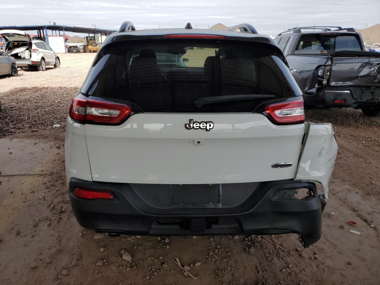 2018 Jeep Grand Cherokee VIN 1C4PJLLB3JD611595 Copart auction photo, rear end / side damage thumbnail 6